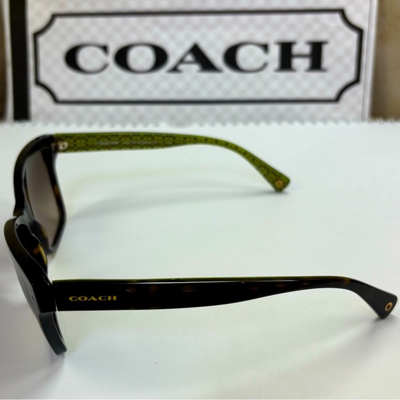 New Coach HC8107 L084 523213 Dark Tortoise with Sig C Sunglasses - Picture 4 of 10